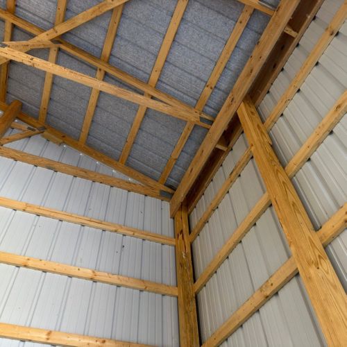 image of a post framed building