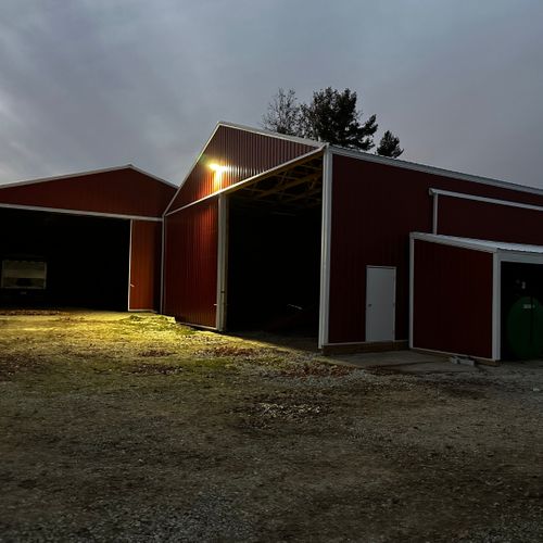 image of a post framed building