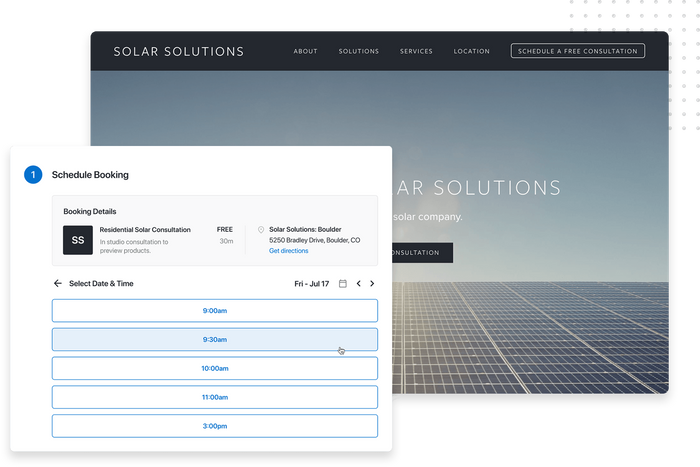 Solar company scheduling software