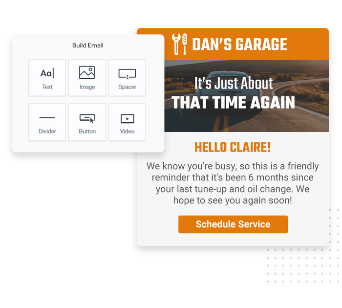 Auto shop email marketing
