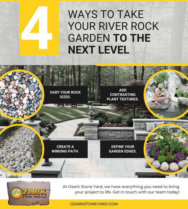 ways to take your river rock garden to the next level infographic ways to take your river rock garden to the next level infographic