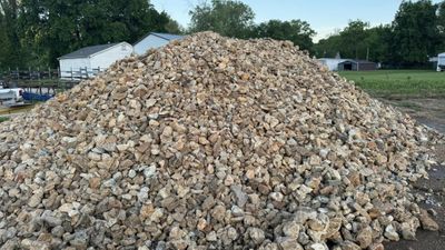 pile of small river rocks
