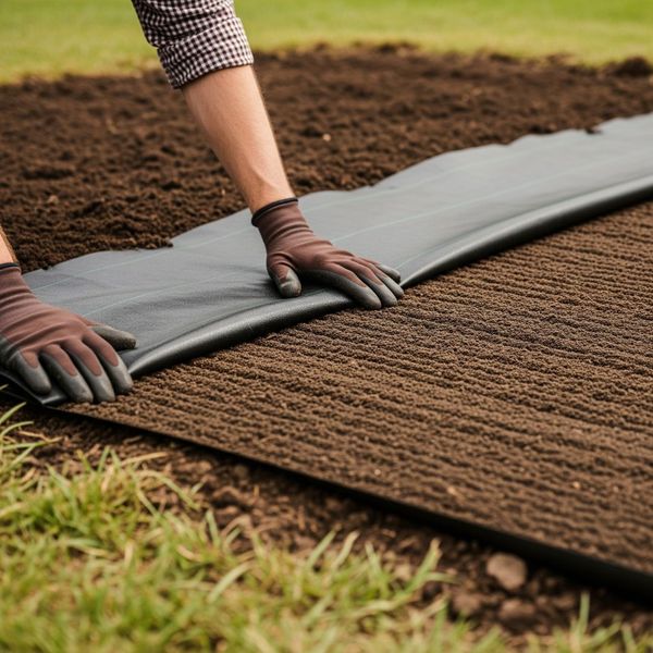 person preparing garden bed person preparing garden bed