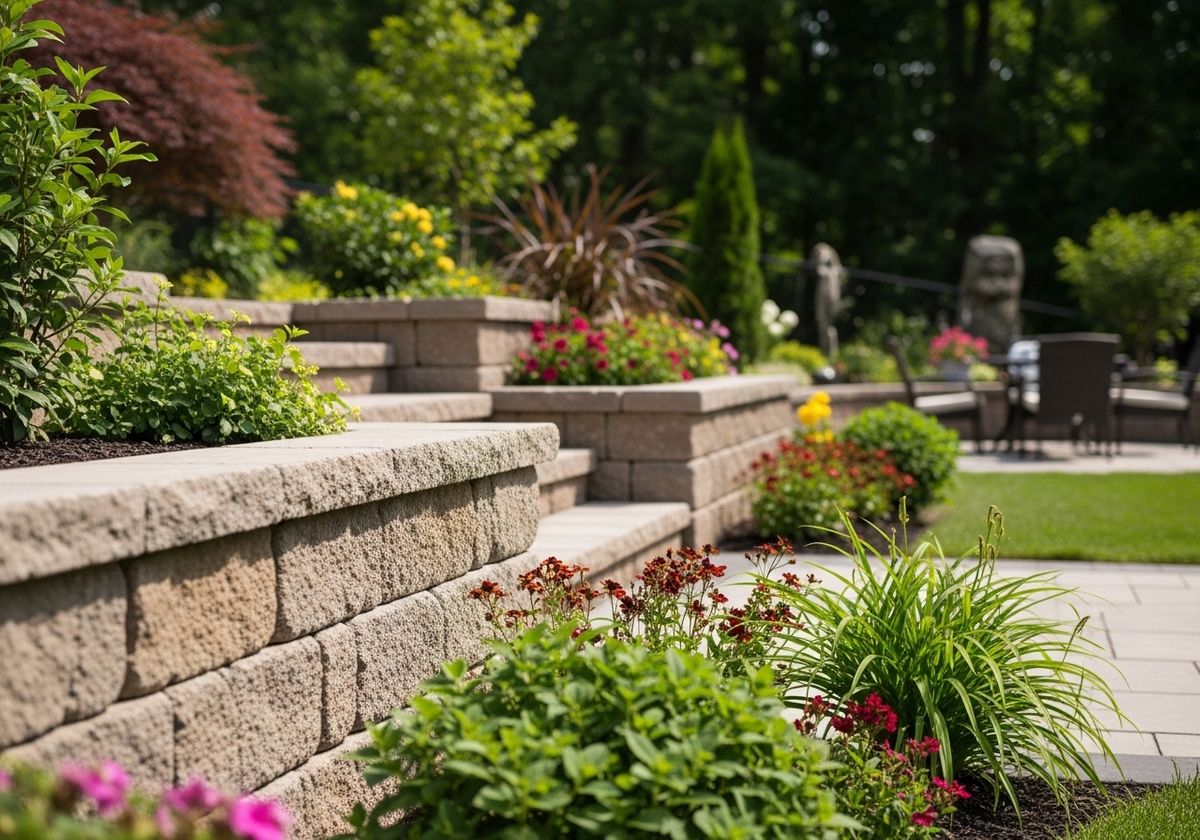 Retaining Wall and Terrace Landscaping
