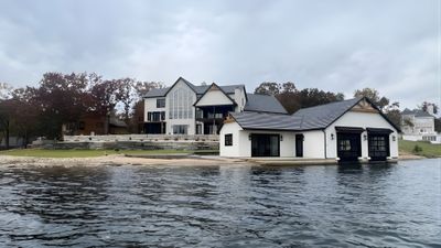 Lakefront home.