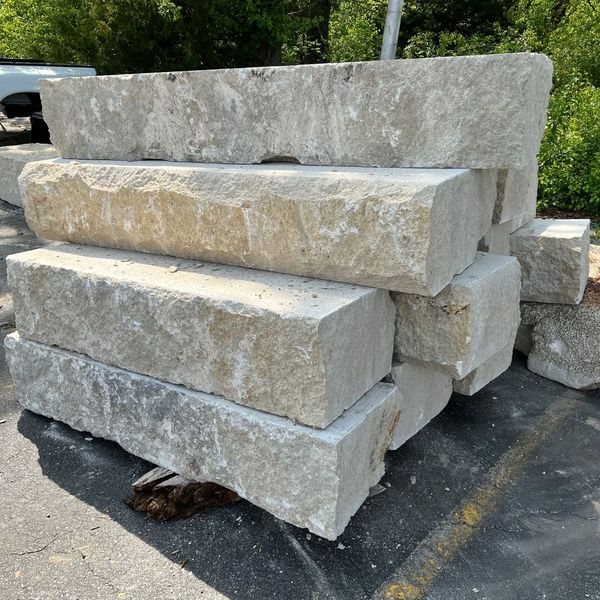 Limestone slab.