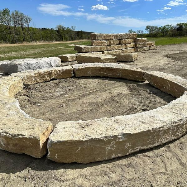 Limestone for landscaping.