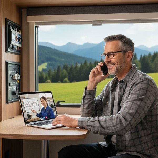 Talking to RV repair specialist Talking to RV repair specialist