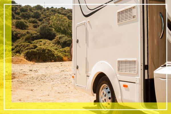 RV on the side of the road