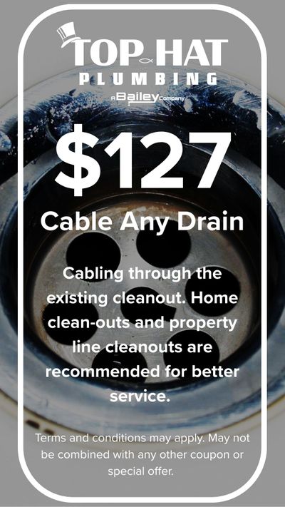 $127 Cable Any Drain Coupon