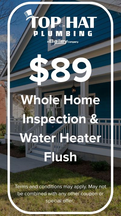 $89 Whole Home Inspection & Water Heater Flush coupon