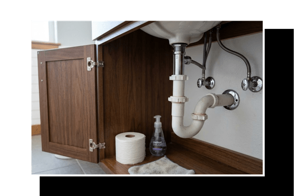 under-sink plumbing
