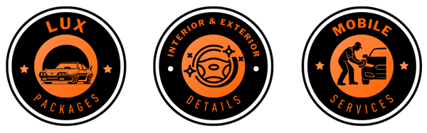 Trust Badges: Lux Packages, Interior & Exterior Details, Mobile Services