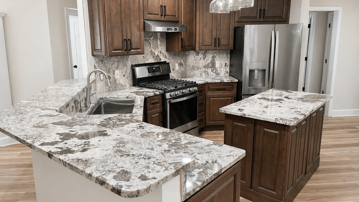 Arctic White Granite Kitchen in Loxley, AL | Modern Install
