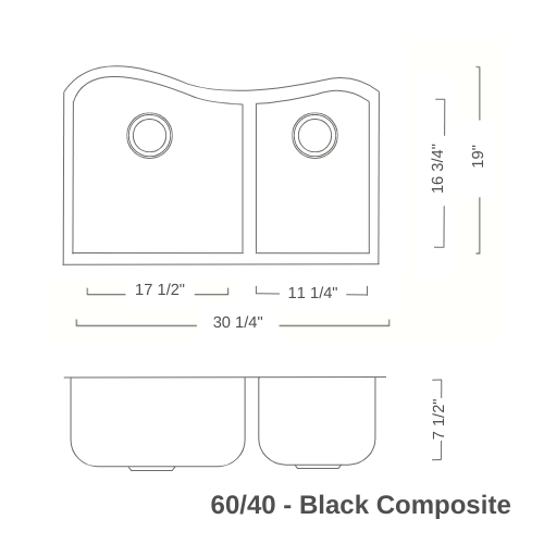 60 40 Black Composite Kitchen Sink diagram 249.jpeg.png