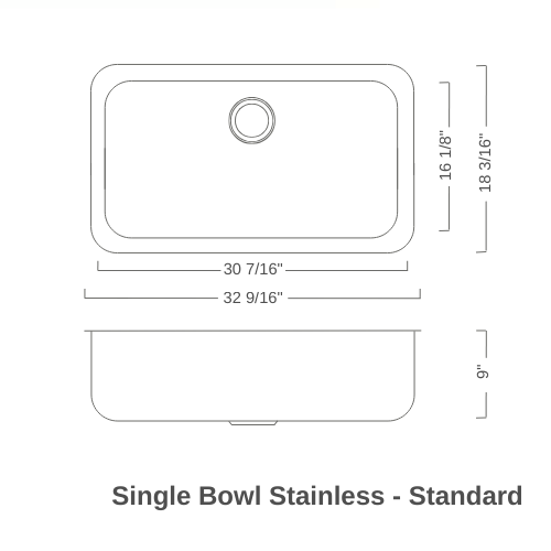 Single Bowl Stainless Steel Standard Kitchen Sink 149 diagram.png