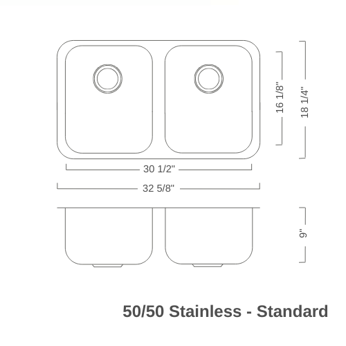 50 50 Standard Stainless Undermount diagram.png