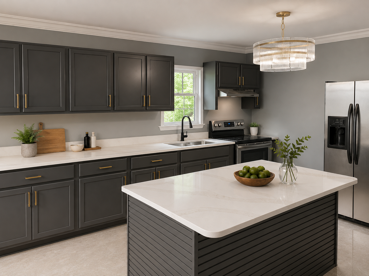 Modern kitchen design with Calacatta Adorn Countertops