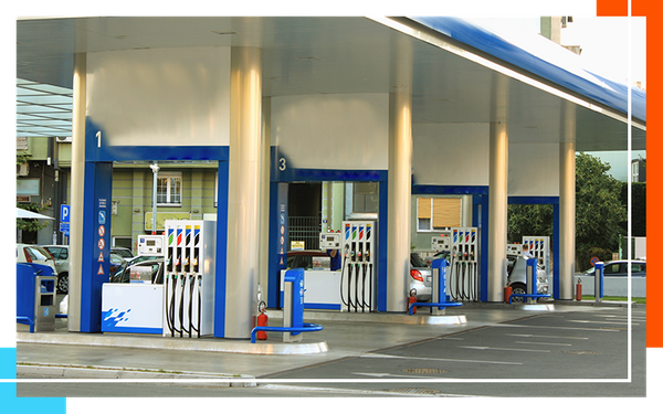 gas station pumps
