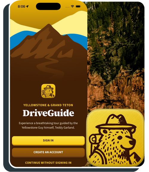 Yellowstone Drive Guide App & Icon