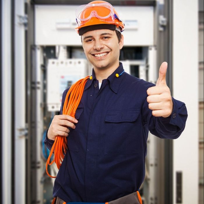 electrician giving thumbs up