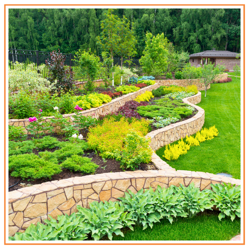 retaining walls in garden