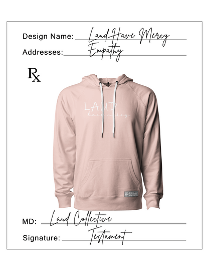 Laud Have Mercy Pink Hoodie - Testament Collection