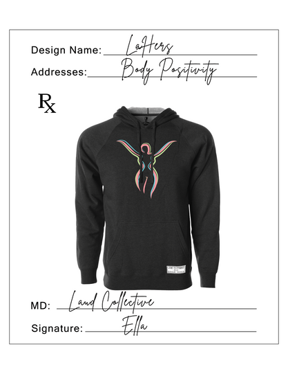 LaHers Black Hoodie - Ella Collection