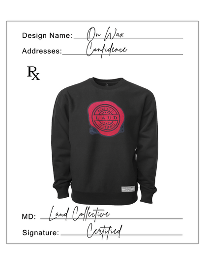 On Wax Black Crewneck - Certified Collection