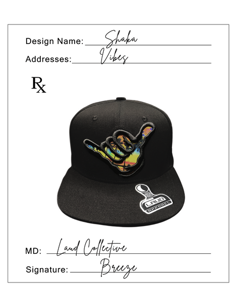 Shaka Snapback Black - Breeze Collection
