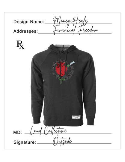Money Heals Black Hoodie - Outside Collection