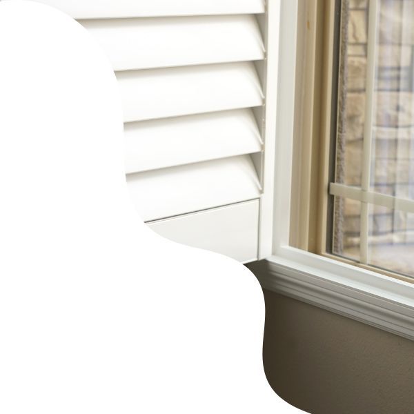 white polywood shutters 