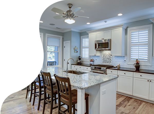 Image of shutters in a kitchen