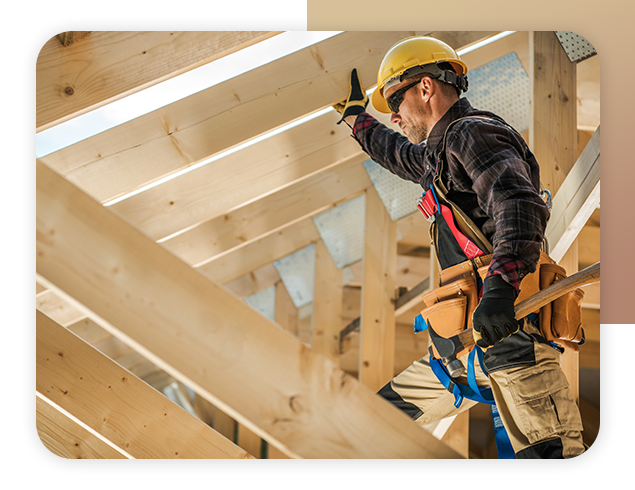 contractor working on a home