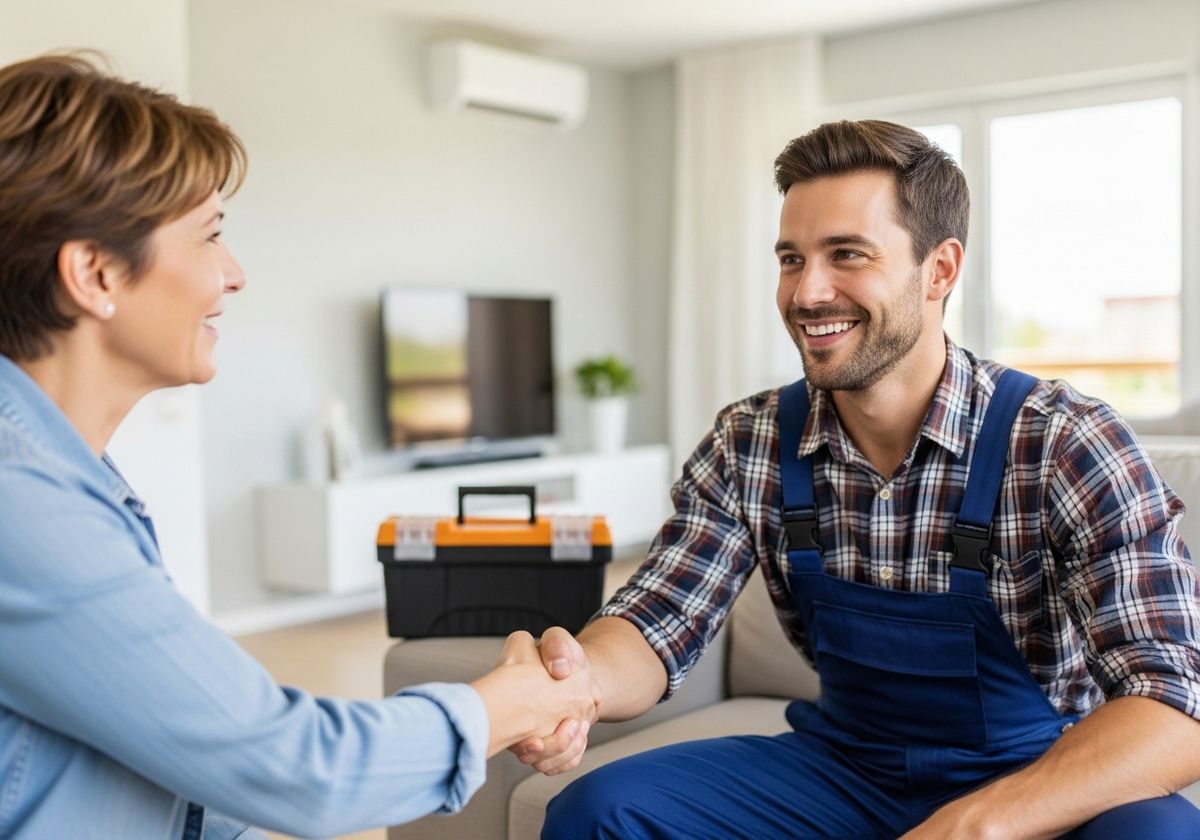 Handshake with Home Service Professional