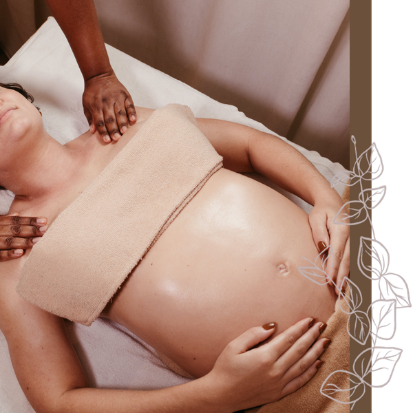 pregnant woman getting a massage