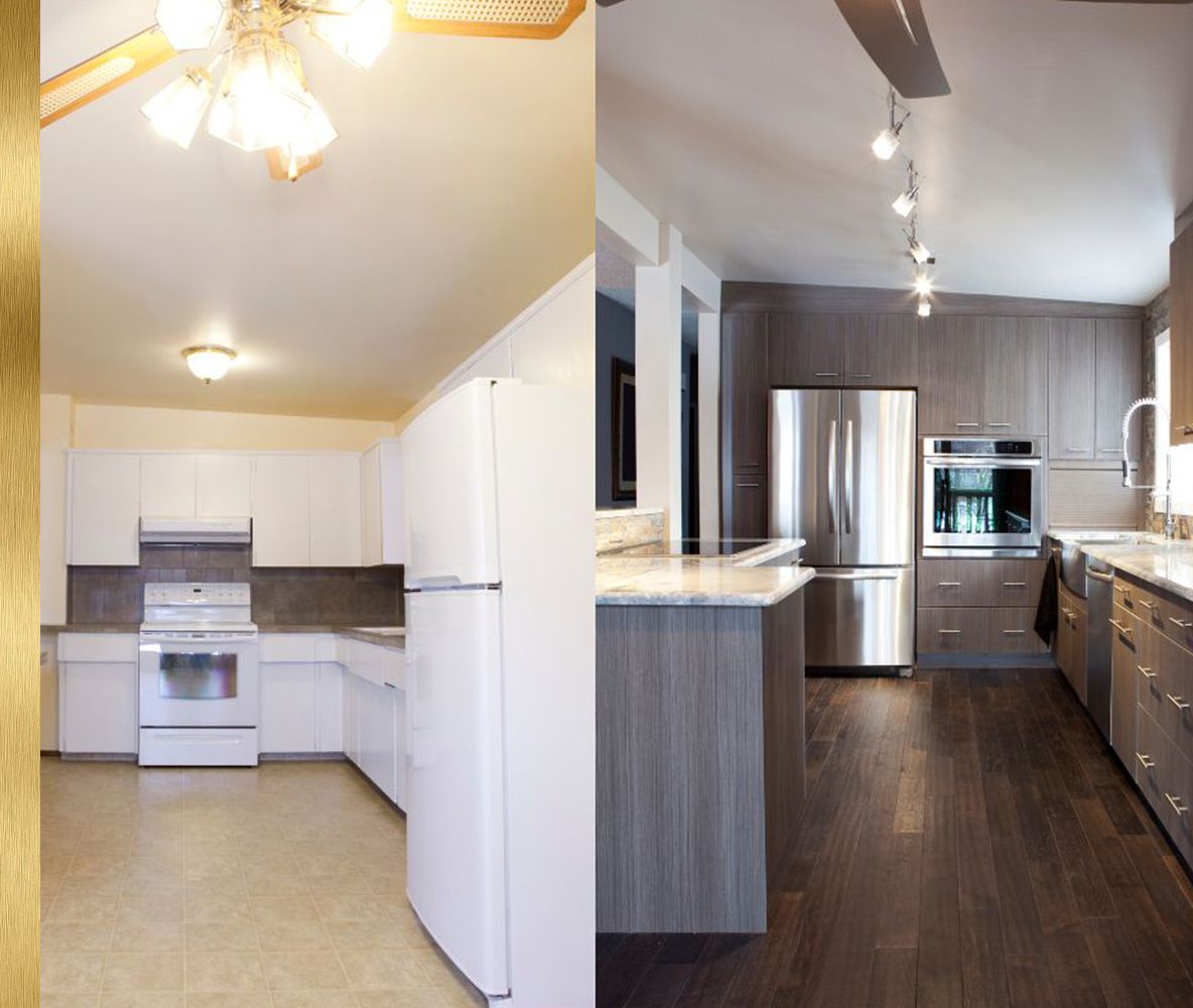 before and after kitchen reno