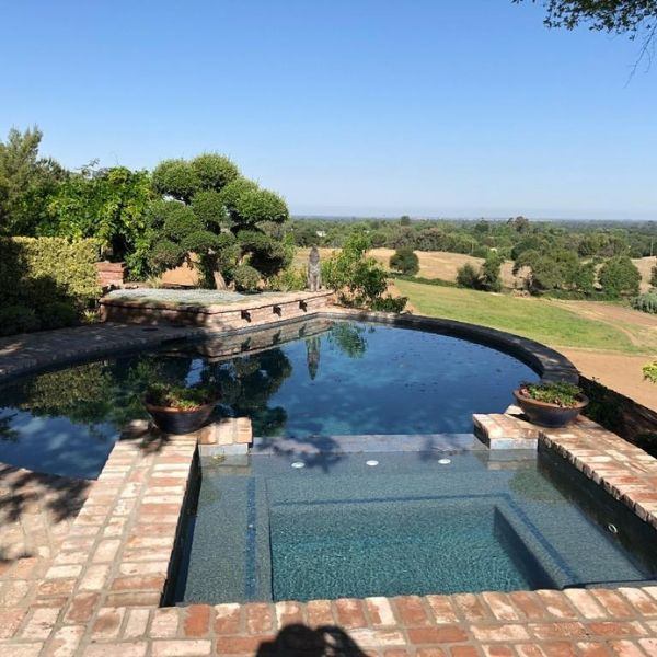 A newly constructed pool