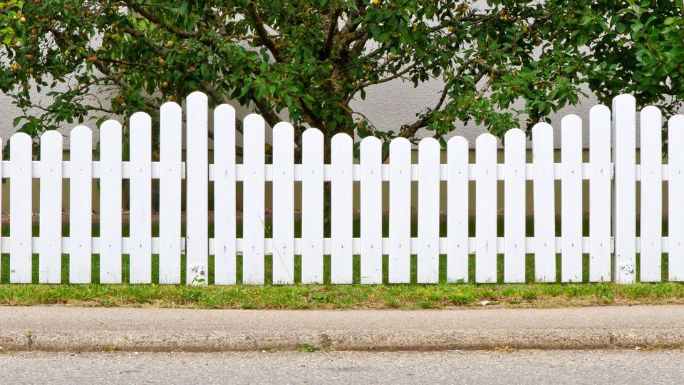 beautiful white fence