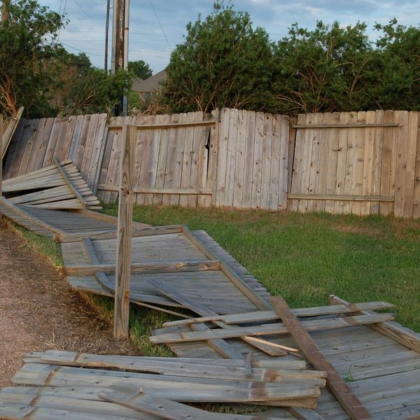 fence falling down