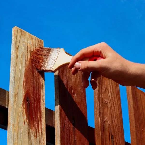 painting fence