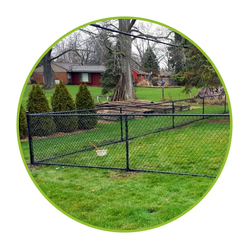 Image of a chain link fence