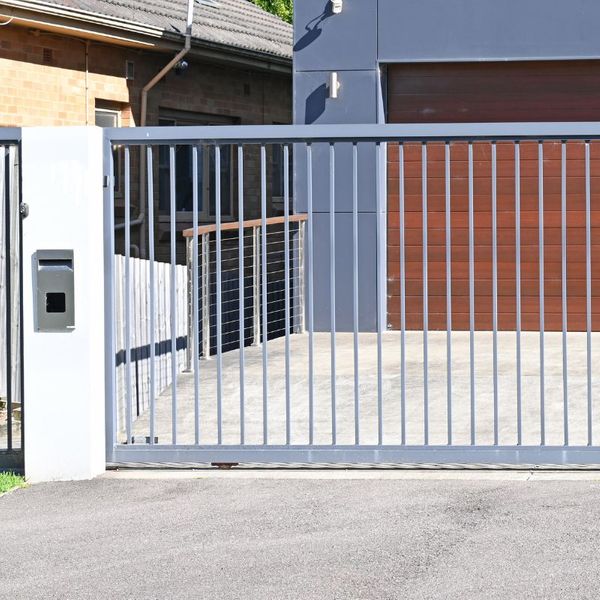 automatic gate with control box