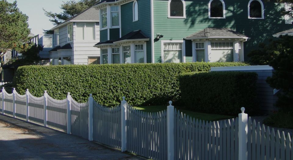 fence around a house