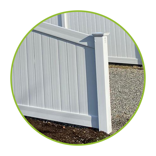 Image of a vinyl Fence