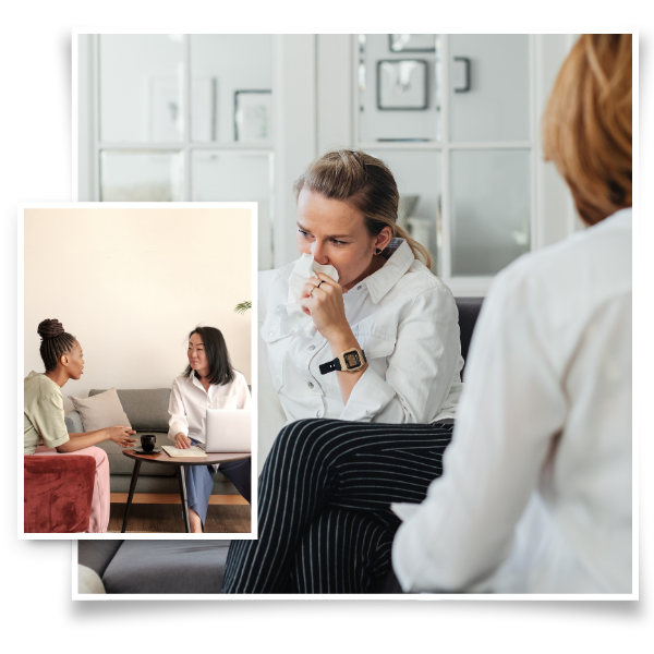 people in cognitive behavioral therapy