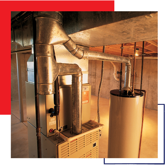 furnace water heater unit