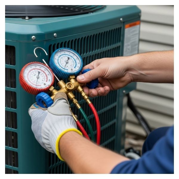 Checking pressure gauge