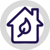 energy efficient house icon