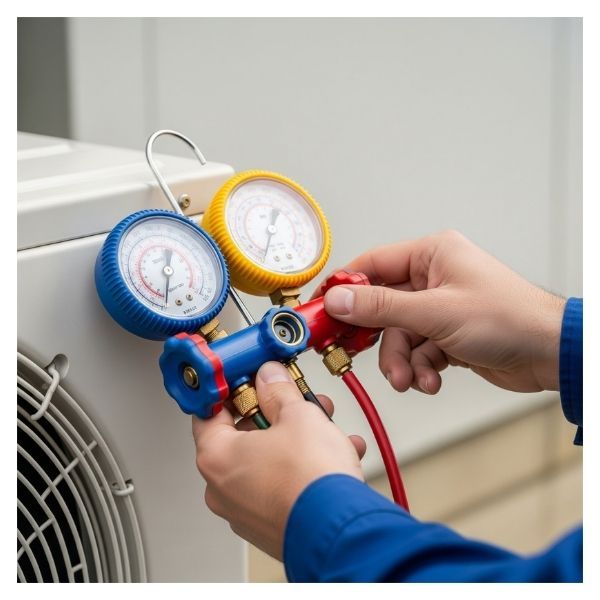 Checking pressure guage
